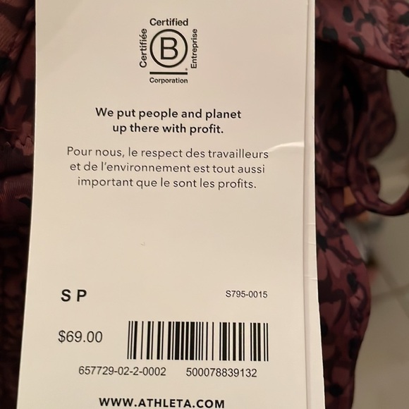 Athleta Triangle Tankini Top D-DD Size Small NWT - Picture 7 of 9